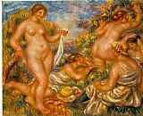 Les baigneuses by Pierre Auguste Renoir